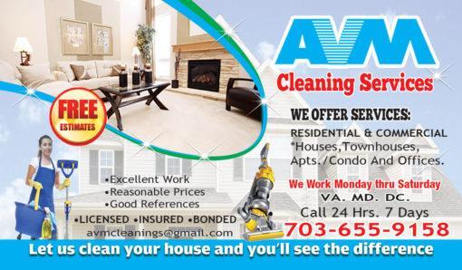 Avm Cleaning Bus Card
